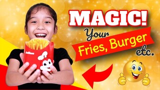 HUNGRY? USE MAGIC TO MAKE YOUR OWN FRIES, BURGER, HOTDOG & SPAGHETTI!🍟🍔🌭