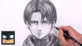 How To Draw Anime | Levi Ackerman | Attack On Titan Sketch Tutorial