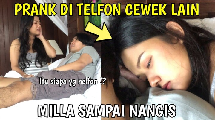 PRANK DI TELFON CEWEK LAIN !!!MILLA SAMPEK NANGIS 😔