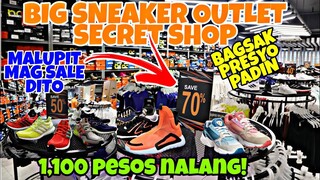 70% OFF SA MALAKING SNEAKER OUTLET 1,300 PESOS NALANG? SECRET WAREHOUSE BAGSAK PRESYONG LEGIT SHOES!