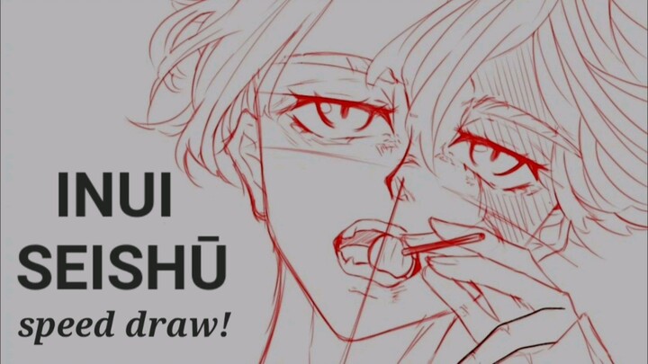 speed draw of inui seishū from tokyo revengers! [digital art]
