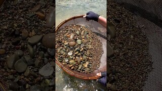 Finding Natural Smoky Quartz, Quartz Crystal Gemstones By Mining Hand In River (Episode 561)