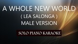 A WHOLE NEW WORLD ( MALE VERSION ) ( LEA SALONGA )  PH KARAOKE PIANO by REQUEST (COVER_CY)
