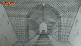 How to Draw Subway Tunnel  Step by Step