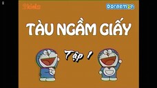 Doraemon htv3 tập 1 Tàu Ngầm Giấy & Hơi Gas Làm Đông Mây