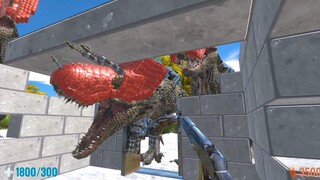 Survive in the Icelands with Ultimassaurus. FPS Perspective! Animal Revolt Battle Simulator