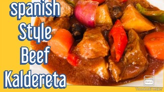 SPANISH STYLE KALDERETANG BAKA /BEEF STEW