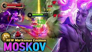 Moskov is back with New marksman Emblem | Mobile Legends