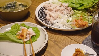 VLOG/043 スイーツをたくさん食べた週末🍩🍰｜マヨコーントースト🌽｜オデンポックムと韓国風冷しゃぶ｜二人暮らし夫婦の食卓ブイログ