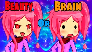 Beauty and Brain contest | GLMM - Gacha Life Mini Movie | Funny Animation