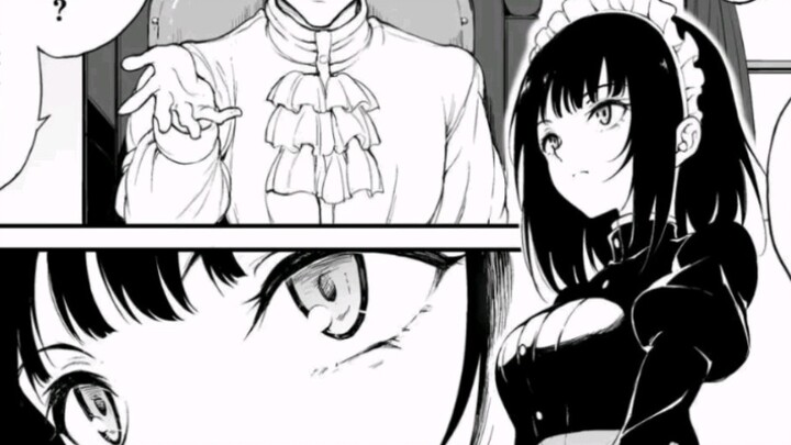 When the noble lady became a maid, the comic style is super good