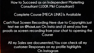 How to Succeed as an Independent Marketing Consultant (100K Mkt Consultant Course download