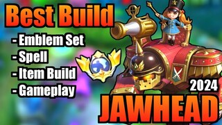 JAWHEAD BEST BUILD 2024 | TOP 1 GLOBAL JAWHEAD BUILD | JAWHEAD - MOBILE LEGENDS | MLBB