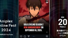 info solo leveling s2 sudah rilis 😎🔥