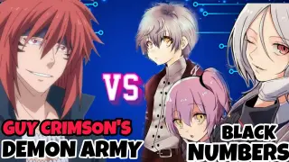Demon lord Guy Crimson's demon army Vs The Black Numbers | That time I got reincarnated as a slime