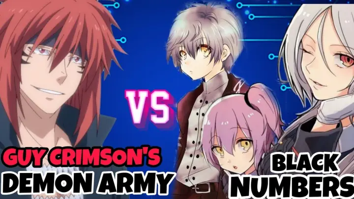Demon lord Guy Crimson's demon army Vs The Black Numbers | That time I got reincarnated as a slime