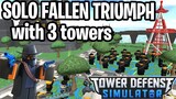 Solo Fallen With 3 Towers Only | Tower Defense Simulator | ROBLOX