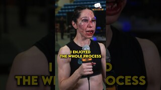 BKFC  Melanie Shah after getting her tooth knocked out: "I might not look like it but I enjoyed it"