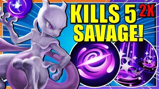 PENTAKILL MEWTWO TWO TIMES 🔥  - Pokemon Unite Gameplay