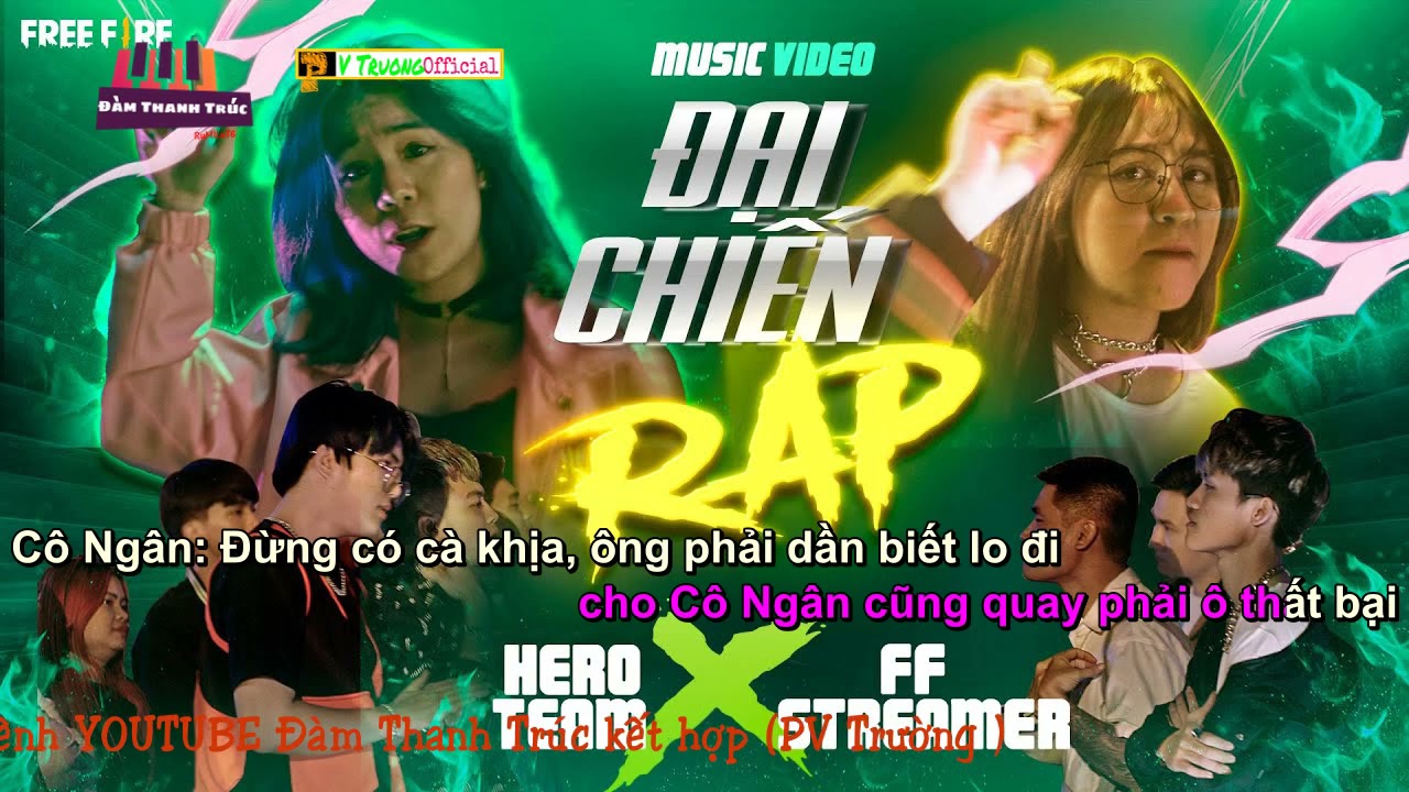 Karaoke | Beat Chuẩn | Đại Chiến Rap | Hero Team X Streamers Free Fire - Bilibili