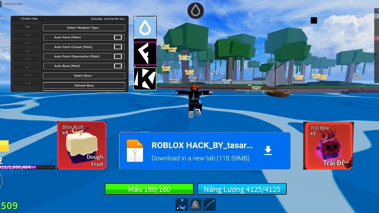 Roblox Script] KING LEGACY SCRIPT, BEST Auto Farm + Get All Fruits