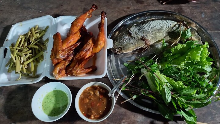 Cá lóc hấp muối sả || Việt Miền Tây