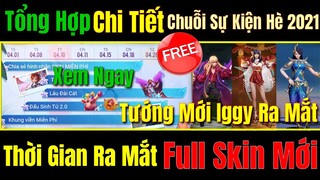 Tổng Hợp Chuỗi Sự Kiện Hè 2021 - Full Chi Tiết Thời Gian Ra Mắt Tướng Mới Iggy, Toàn Bộ Skin Mới