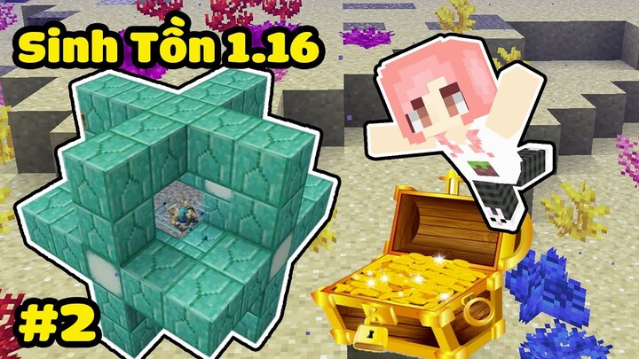 HEBI THỬ THÁCH SINH TỒN 1.16 TẬP 2 TRONG MINECRAFT*HEBI TÌM ĐƯỢC KHO BÁU DƯỚI ĐÁY BIỂN