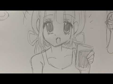 How to draw: Anime Girl Poses Eating | anime drawing ideas | beginners tutorials