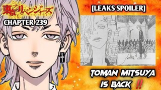 TOKYO REVENGERS CHAPTER 239 LEAKS - TOKYO MANJI MITSUYA IS BACK !!