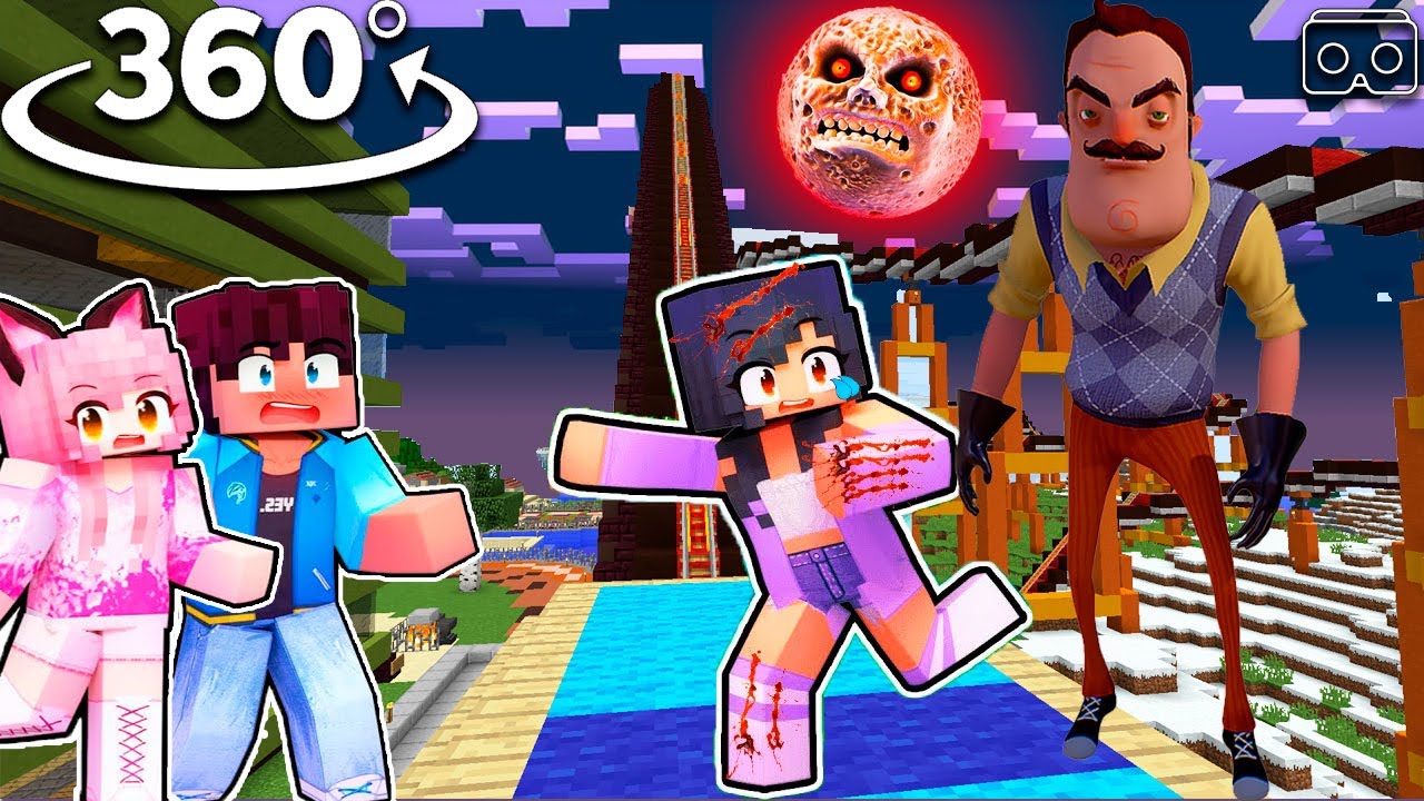 Aphmau saving friends from SONIC.EXE in Minecraft 360° - BiliBili