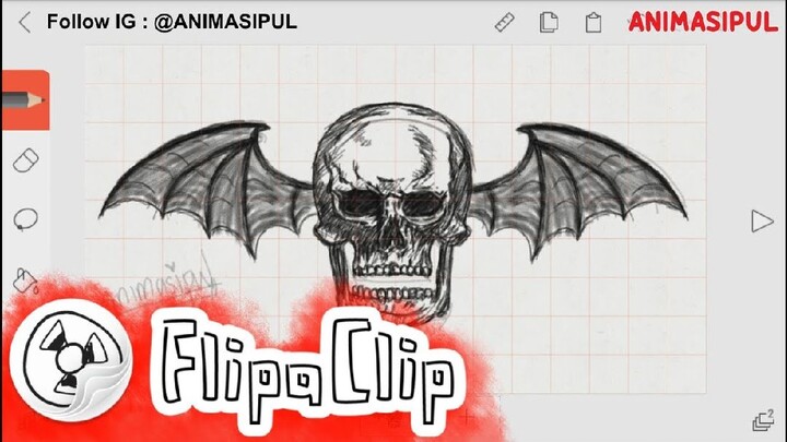 Drawing Logo Avenged Sevenfold on FlipaClip | Animasipul