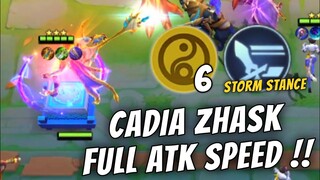 1 GOLD HYPER CARRY !! ZHASK FULL ATTACK SPEED COMBO !! MAGIC CHESS MOBILE LEGENDS