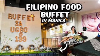 SPA in MANILA with FREE FILIPINO FOOD BUFFET - BUFFET SA UGBO 199