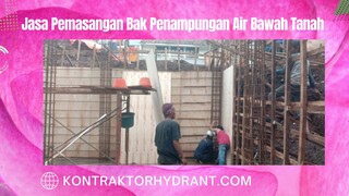 Jasa pemasangan bak penampungan air bawah tanah