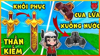 GIẢI MÃ BÍ ẤN MINI WORLD CÁCH KHÔI PHỤC KIẾM GÃY VÀ CUA LỬA XUỐNG NƯỚC SẼ NTN ?