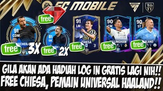 📌HADIAH LOG IN IS BACK!! BAHAS UPDATE HADIAH GRATIS MASCHERANO & HAALAND EA SPORT FC MOBILE 20244