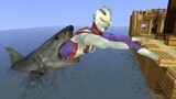 GMOD: Can Ultraman Tiga escape from the shark's mouth to the shore?