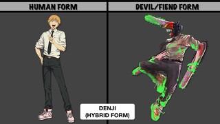 Chainsaw Man Characters in Devil Form