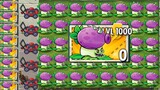 Fume-shroom Plant LEVEL 1000 vs All Final Boss! Who Will Win! in Plants vs Zombies 2 Mod