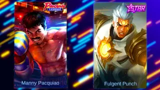 Paquito Fulgent Punch Starlight Skin VS Manny Paquiao Skin MLBB Skin Comparison