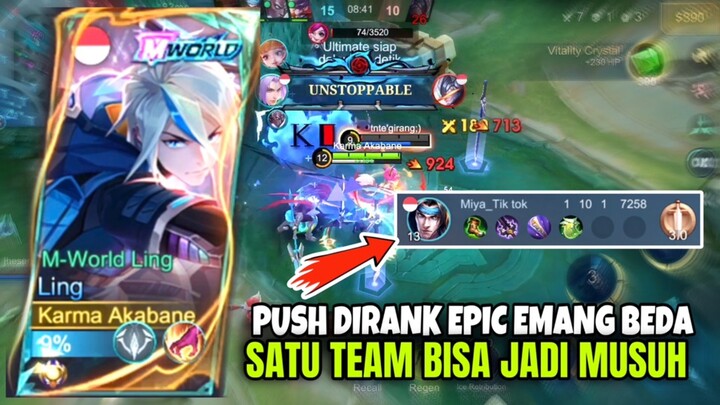 RANK EPIC EMANG BEDA SATU TESM BISA JADI MUSUH HAHA