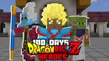 I spent 100 days in the new Minecraft Dragon Ball Z mod for Bedrock [DBZ H]
