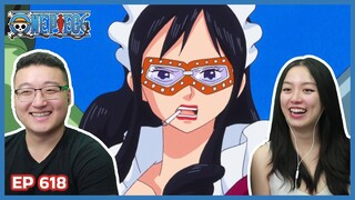 DOFFY'S CREW... IS THIS FEMALE SANJI 👀 | One Piece Episode 618 Couples Reaction & Discussion