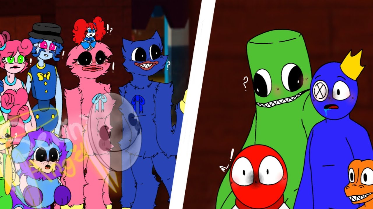 RAINBOW FRIENDS vs. POPPY PLAYTIME?! (Cartoon Animation) 