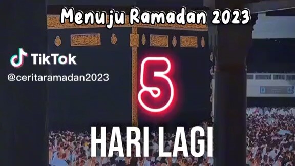 Dh nak ramadan😙