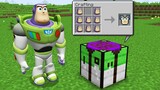 Only on BUZZ LIGHTYEAR CRAFTING TABLE YOU CAN CRAFT SECRET ITEMS in Minecraft! SUPERHERO ITEMS