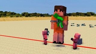 Animasi Lucu Minecraft Cubexuan: Jika Saya Berpartisipasi dalam Game Squid