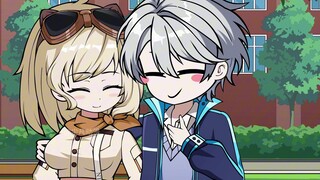 Good brothers who grew up together, meet again but become beautiful girls of school beauty level