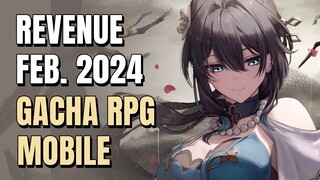 Gacha Revenue Feb.2024:  China Ladang Duit! Game Husband Rame Banget! Mihoyo Masih Nomor 1!